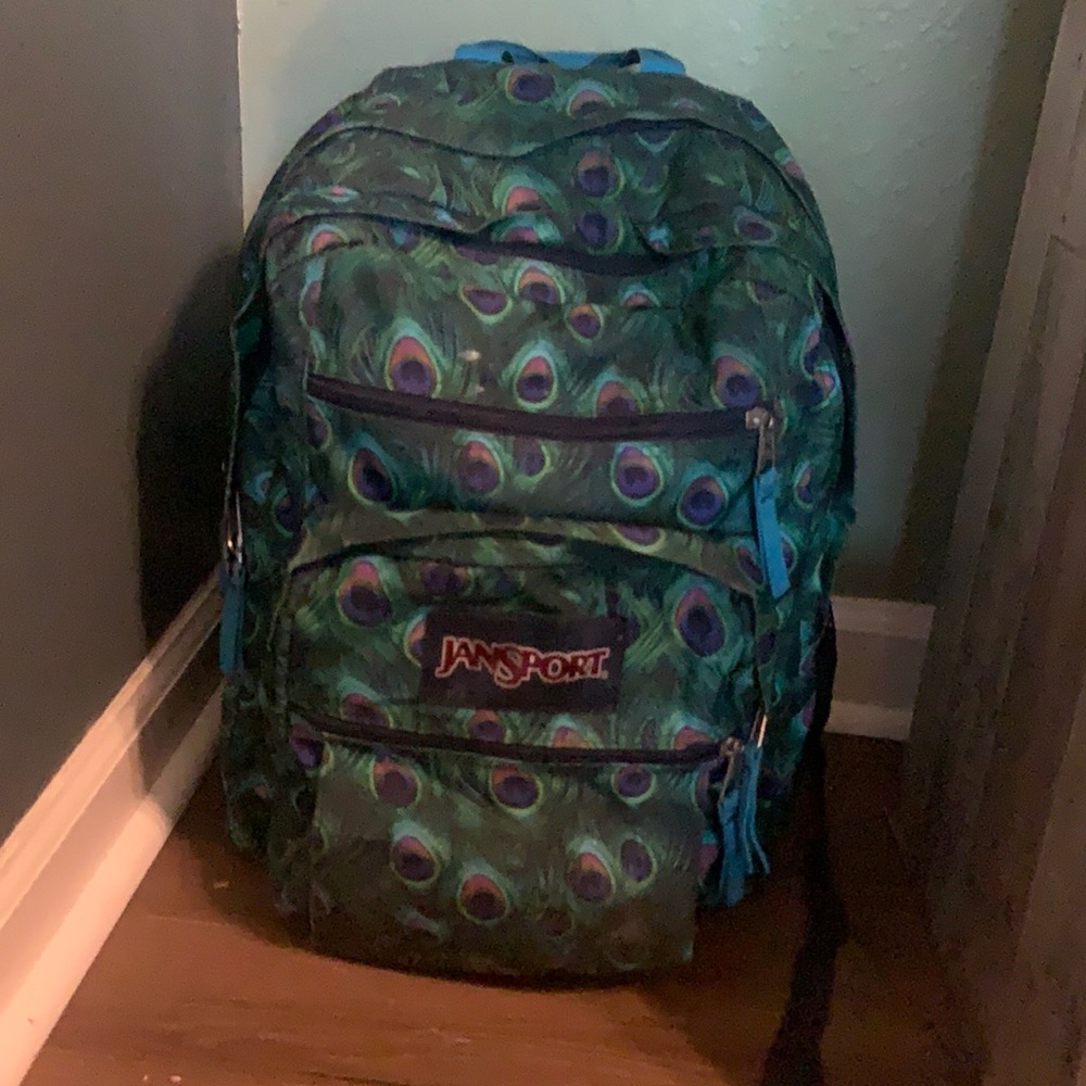 Jansport peacock backpack. Lightly used.